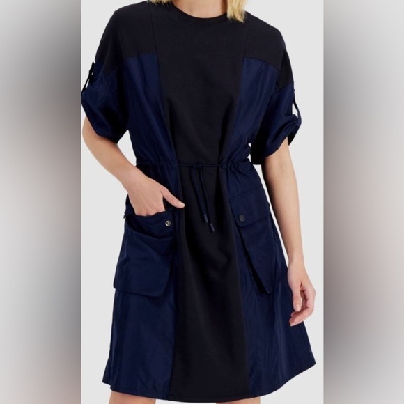 MaxMara Dresses & Skirts - Weekend by MaxMara Women’s Blue Delfi Colorblock Tee Shirt Dress Size L Mini